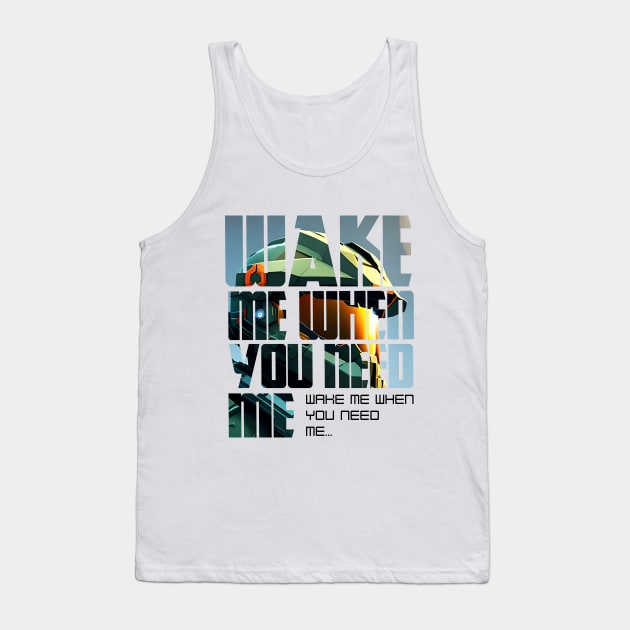 Halo game quotes - Master chief - Spartan 117 - WQ01-v1 Tank Top by trino21